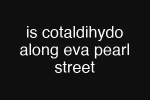 is cotaldihydo along eva pearl street